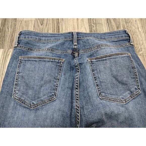 Just Black Juniors Size 13 Pockets Fringe Hem Distressed Denim Blue Jeans - Picture 3 of 11